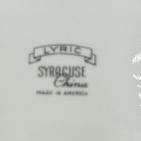 Syracuse China Lyric Pattern 6.25" Dessert/Bread Plates Vintage MCM Set of 4 - Picture 14 of 14